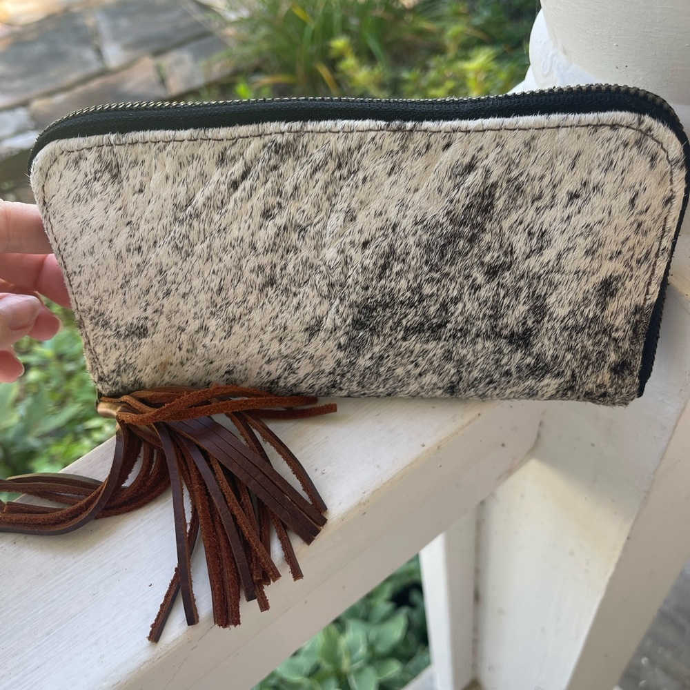 Cowhide Wallet NWOT!